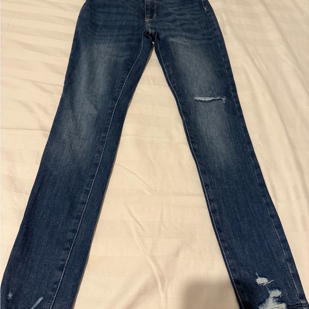 Old Navy Blue Distressed Women Jeans